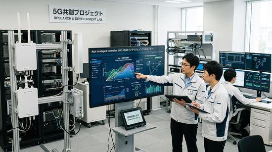 ローカル5G共創プロジェクトのマルチベンダー接続試験イメージ